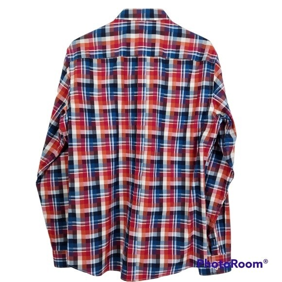 Stone Rose Men's Red Rivet Collection Long Sleeve Plaid Button Down Size 3/M - Picture 2 of 7